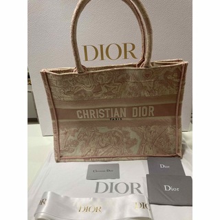 クリスチャンディオール(Christian Dior)の超美品！クリスチャンディオール　ブックトートミディアムバッグ☆(トートバッグ)