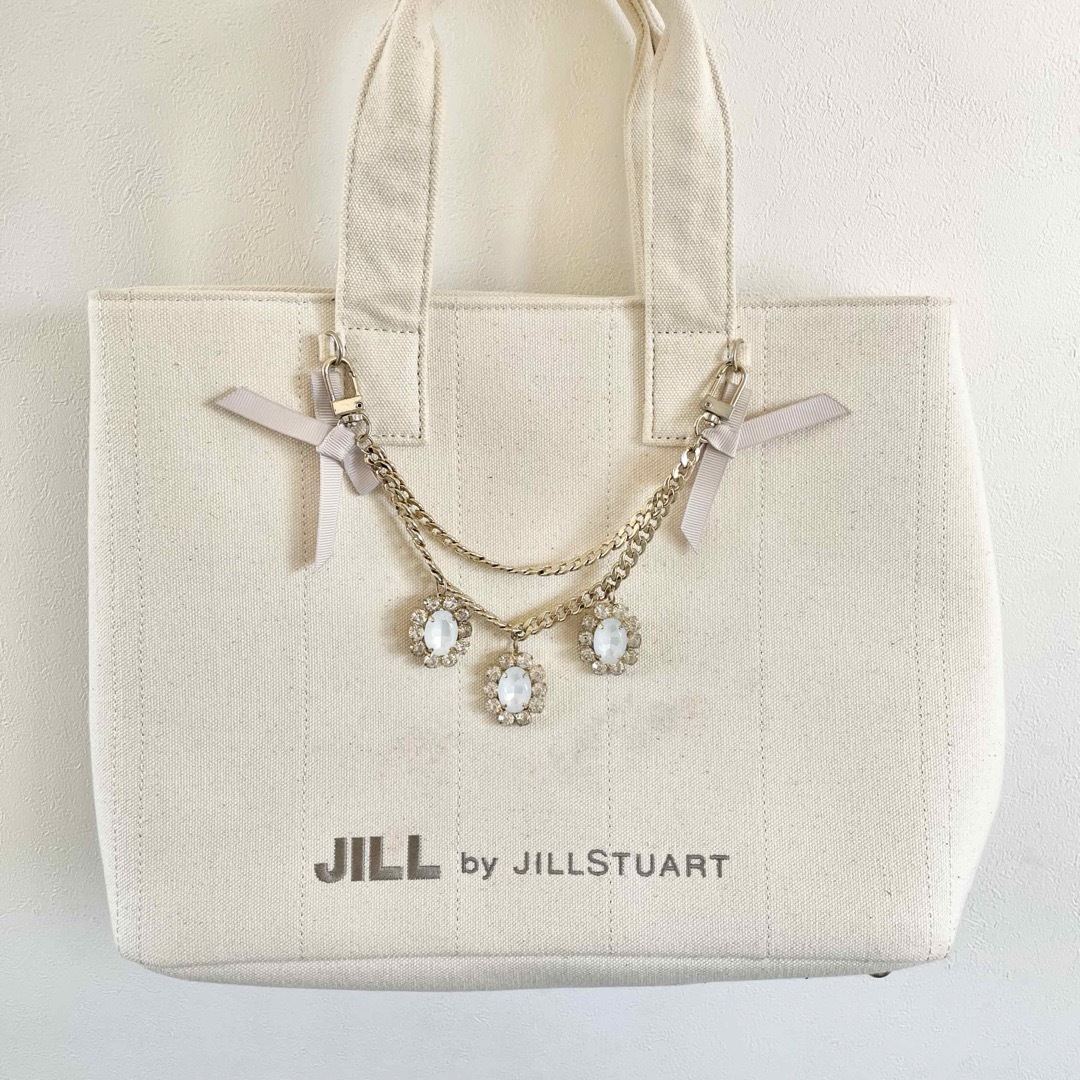 JILL BY JILLSTUART  ジュエルリボントート ベージュ 大