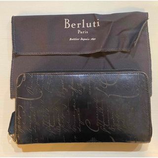 ベルルッティ BERLUTI レザーウォレット長財布 N207364 グレー系