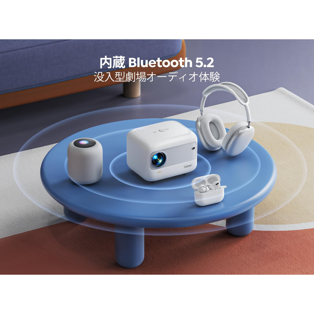 プロジェクター 小型 11000LM 4k Bluetooth5.2の通販 by ruru's shop｜ラクマ