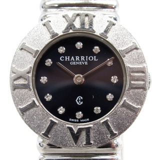シャリオール(CHARRIOL)のシャリオール 腕時計 クォーツ サントロペ 12PD 028R 黒系 KR42211 中古(腕時計)