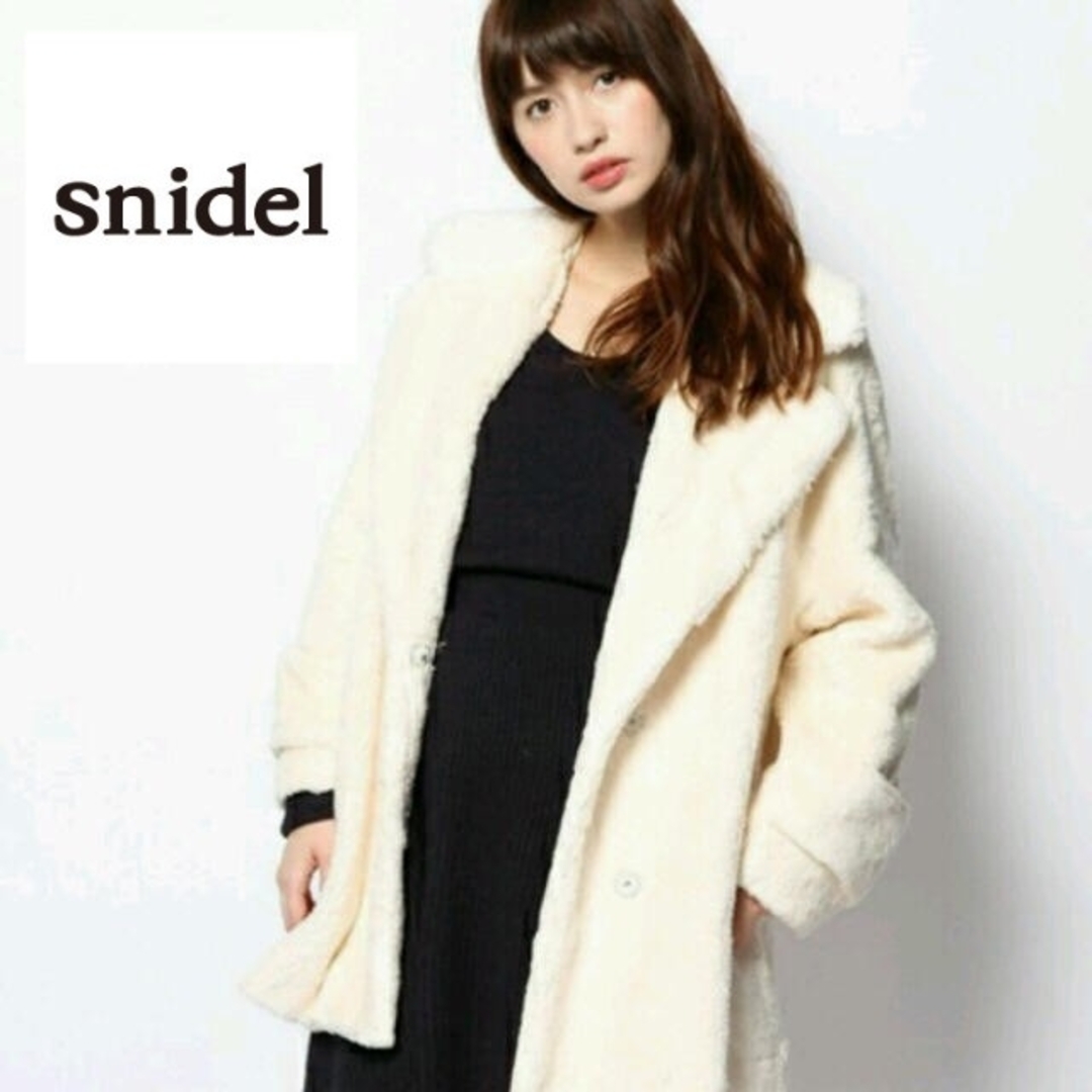 snidel フェイクファーボアコート