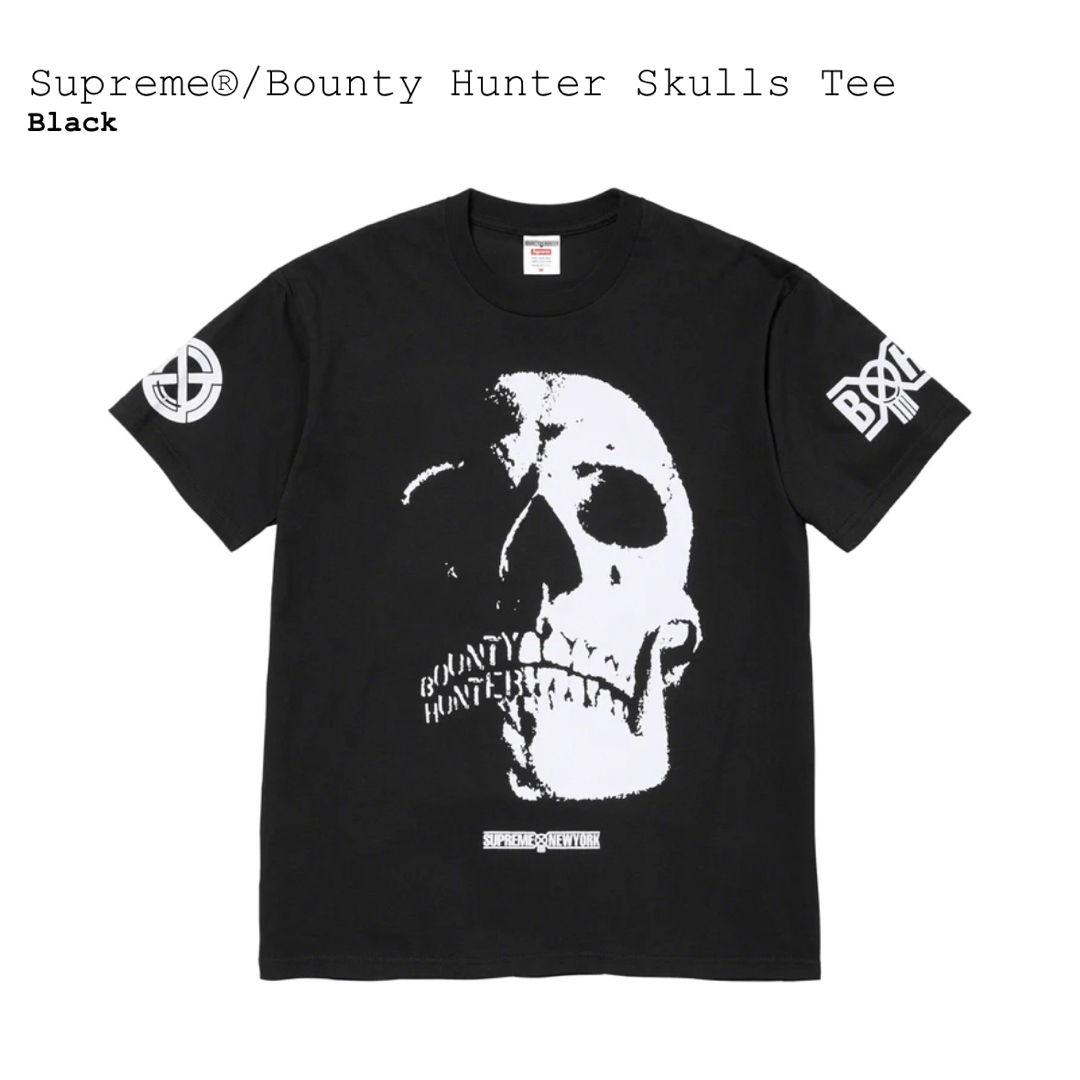 【M】Supreme Bounty Hunter Skulls Tee 黒メンズ