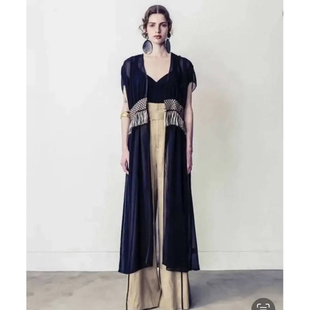 新品 EBONY CHIFFON FRINGE DRESS ワンピース | フリマアプリ ラクマ