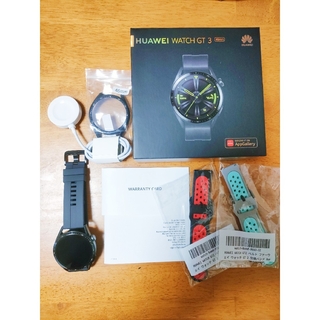 ファーウェイ(HUAWEI)のHUAWEI WATCH GT3  46mm 箱有り(腕時計(デジタル))