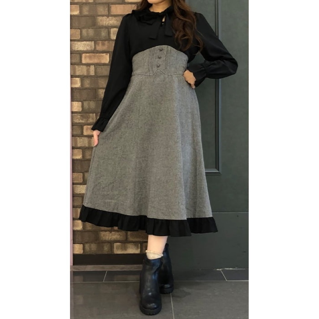 axes femme - 秋様専用☆新品ハイウエストドッキングワンピース