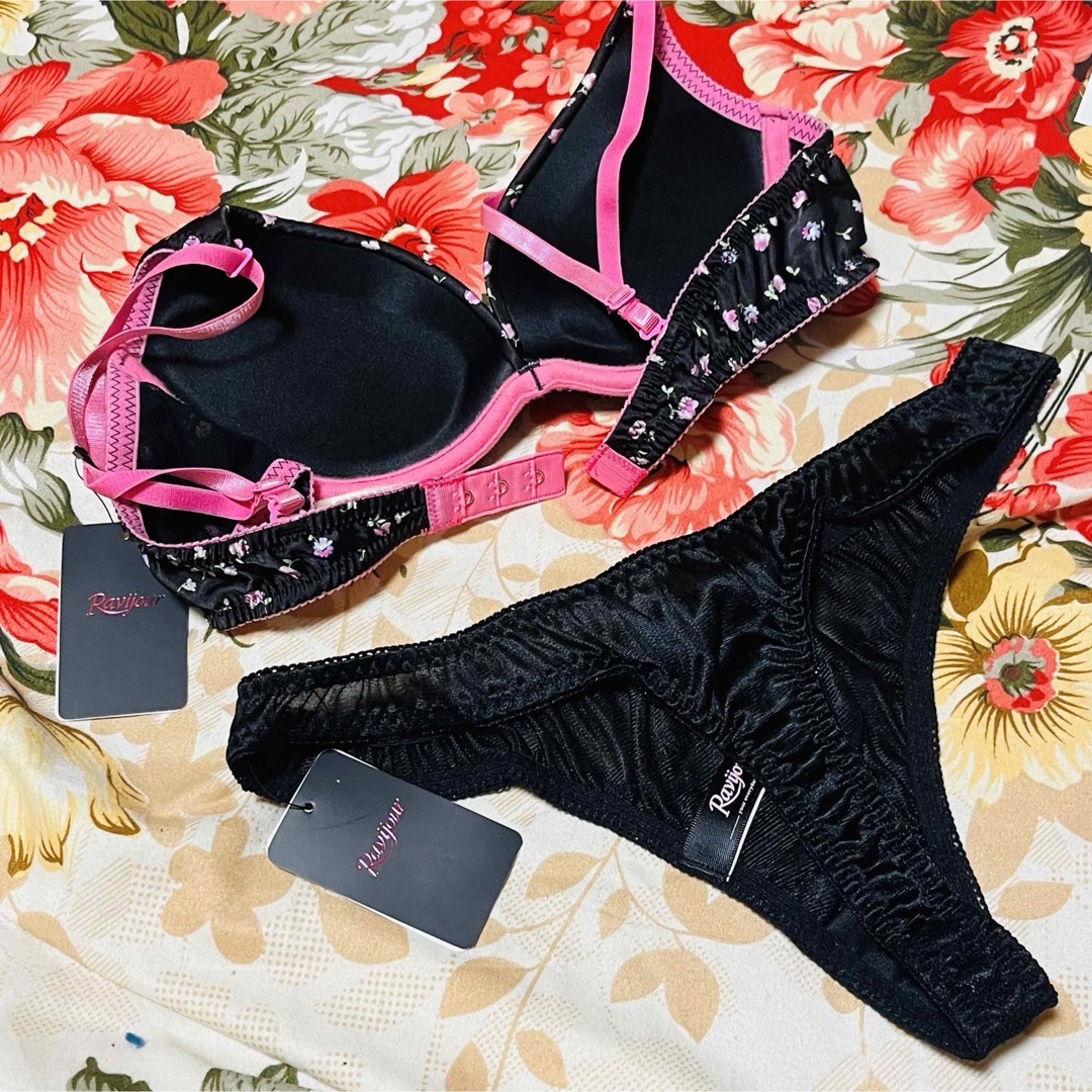 Ravijour - ☆Ravijour☆小花柄ブラショーツ☆Tバックパンツ下着 Ravijour - ☆Ravijour☆小花柄ブラショーツ☆Tバックパンツ下着