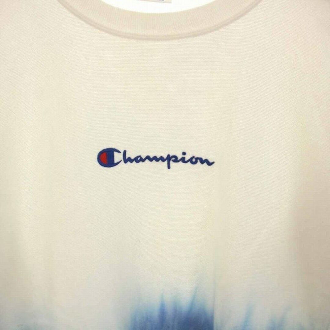 Champion(チャンピオン)のCHAMPION リバースウィーブ トレーナー スウェット 長袖 L 白 青 メンズのトップス(その他)の商品写真