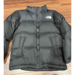 ザノースフェイス(THE NORTH FACE)のTHE NORTH FACE ヌプシ ダウンジャケット 140 黒 美中古(ジャケット/上着)