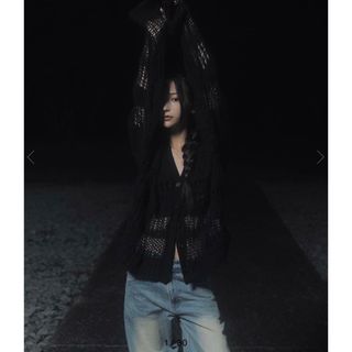 メルト(melt.)のmelt the lady gradation net cardigan(カーディガン)