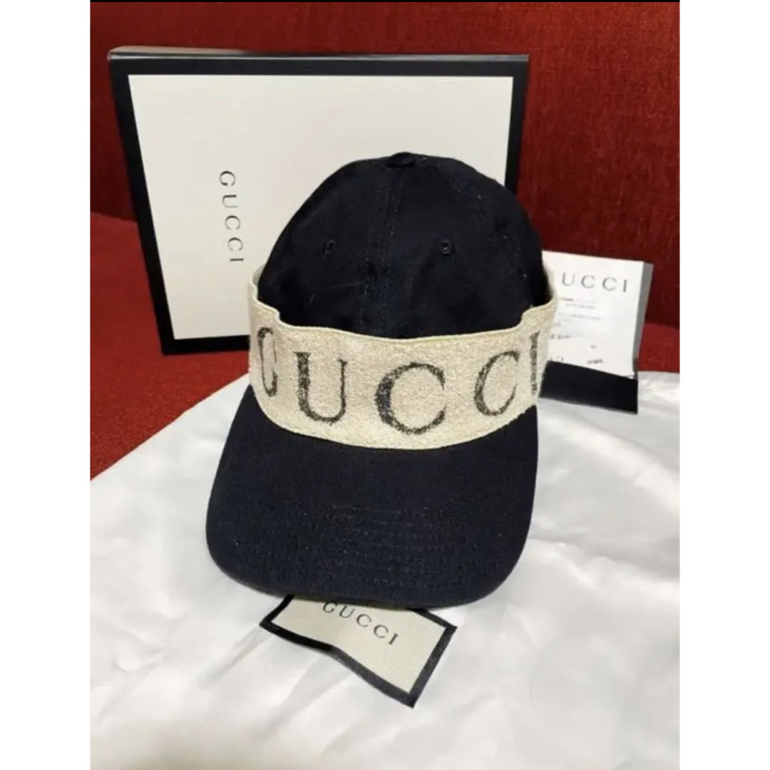 Gucci - ○GUCCI グッチ ロゴヘッドバンド ベースボールキャップ の