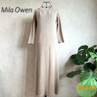 ミラオーウェン(Mila Owen)の【美品】ミラオーウェン　ニットロングワンピース(ロングワンピース/マキシワンピース)