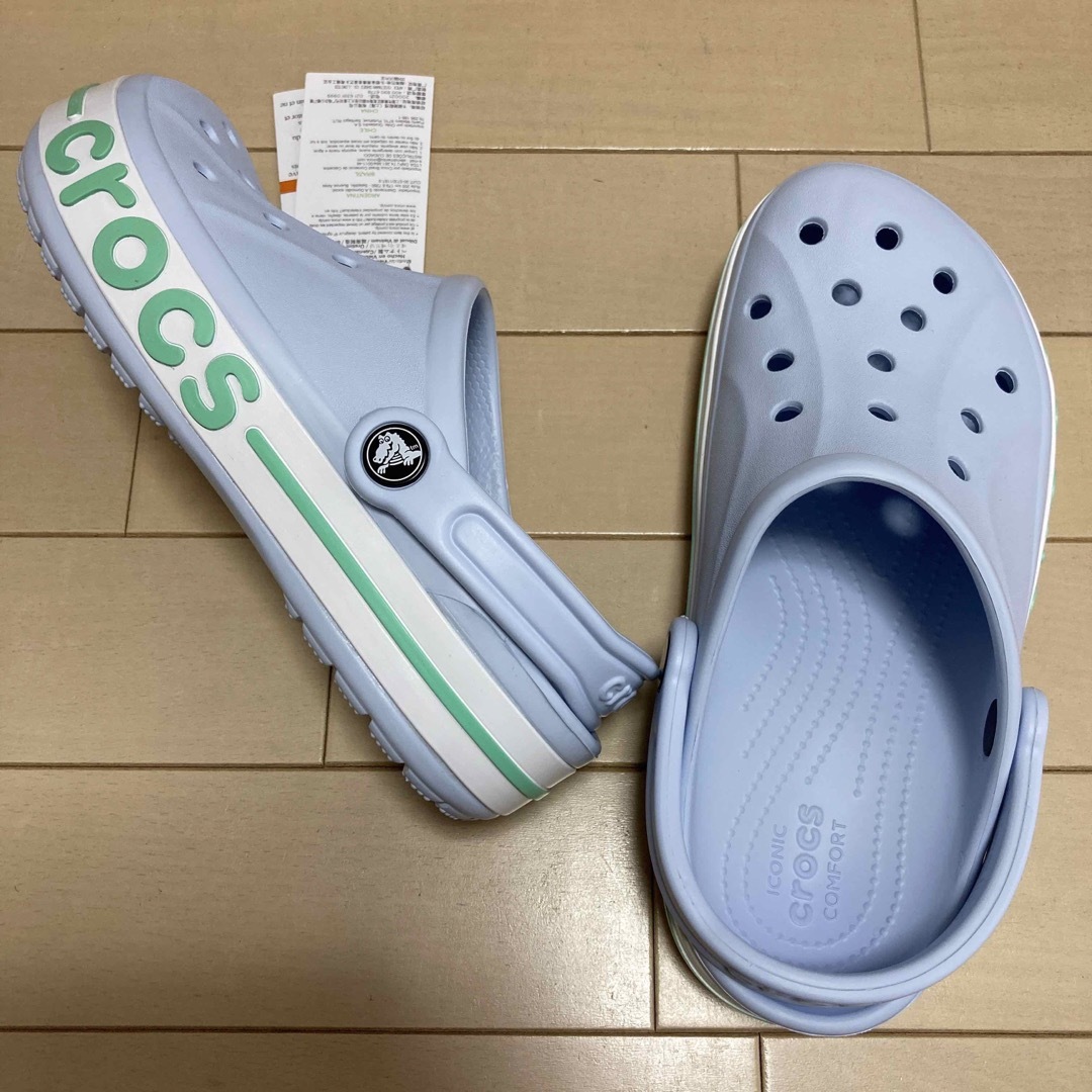 crocs(クロックス)の新品 25cm クロックス バヤバンド クロッグ ブルー レディースの靴/シューズ(サンダル)の商品写真