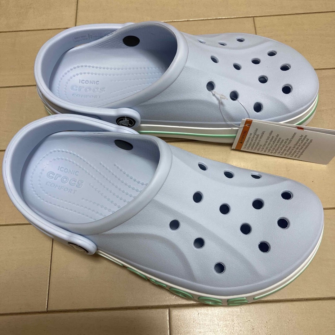 crocs(クロックス)の新品 25cm クロックス バヤバンド クロッグ ブルー レディースの靴/シューズ(サンダル)の商品写真
