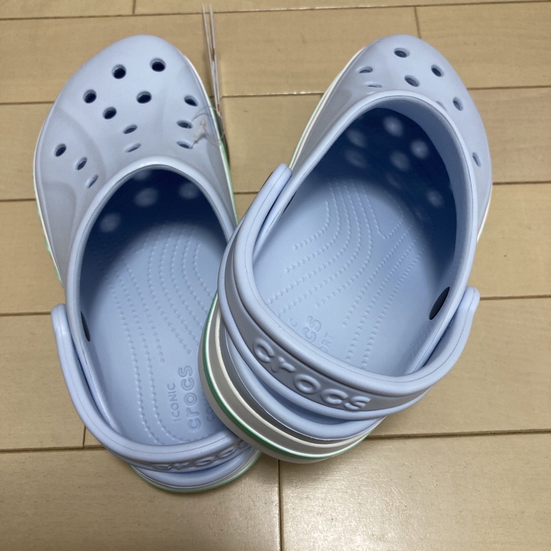 crocs(クロックス)の新品 25cm クロックス バヤバンド クロッグ ブルー レディースの靴/シューズ(サンダル)の商品写真