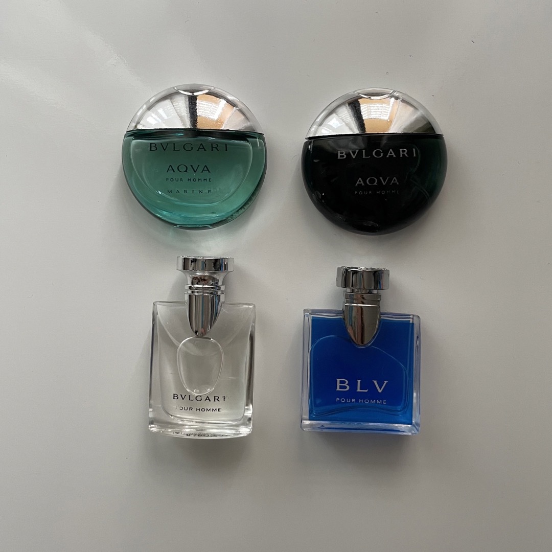 BVLGARI(ブルガリ)の【バラ売り可】BVLGARI ブルガリ 香水 四本セット コスメ/美容の香水(香水(男性用))の商品写真