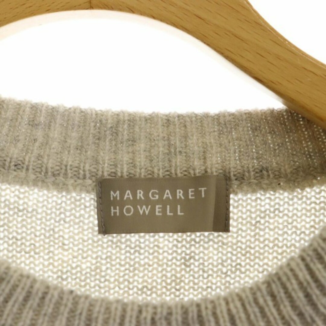 MARGARET HOWELL(マーガレットハウエル)のマーガレットハウエル WOOL CASHMERE タートルネックニット ベージュ レディースのトップス(ニット/セーター)の商品写真