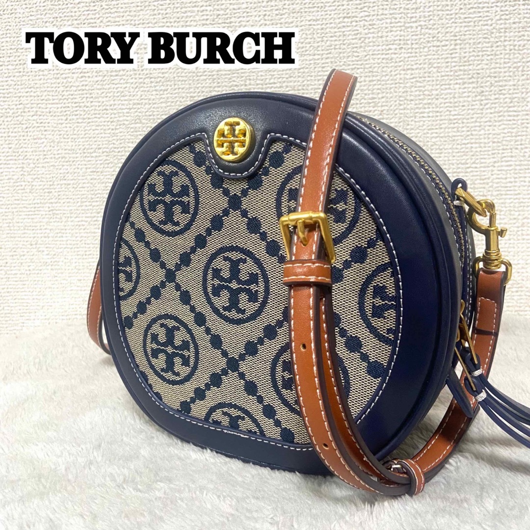 Tory Burch - 【極美品】トリーバーチ Tモノグラム ジャガード ムーン