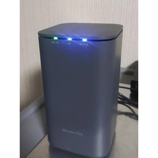 エヌティティドコモ(NTTdocomo)のdocomo home5G Wi-Fi ホームルーター HR01 美品完動品(PC周辺機器)