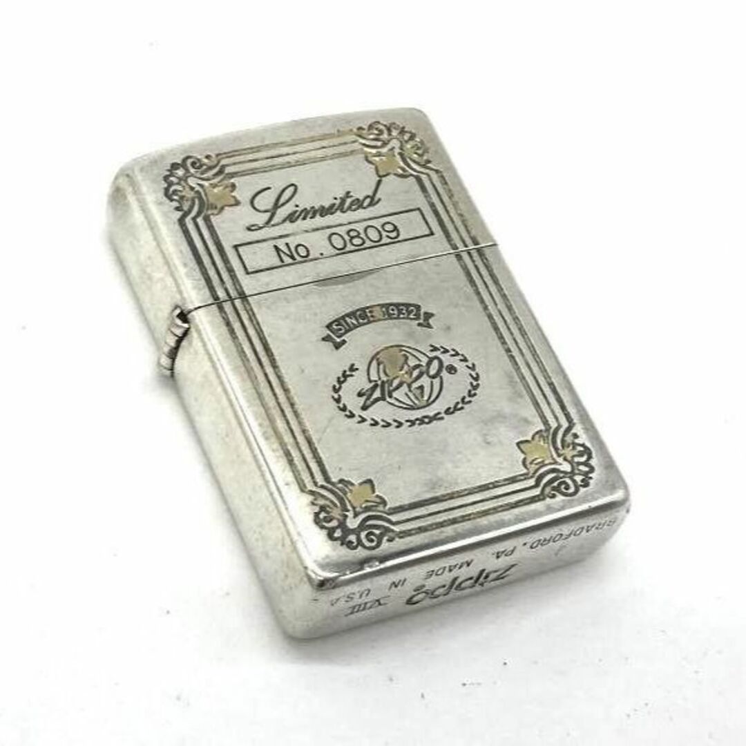 ZIPPO(ジッポー)の1992年製ZIPPOビンテージ 限定シルバーコーティングモデル メンズのファッション小物(タバコグッズ)の商品写真