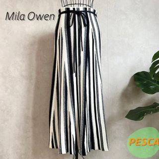 ミラオーウェン(Mila Owen)の【美品】ミラオーウェン　ストライプスカート(ロングスカート)