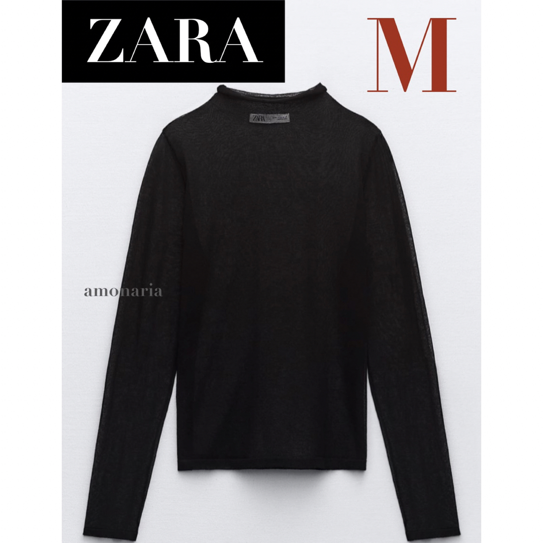 【新品/未着用】ZARA セミシアーセーター　シアーニットセーター　ニット