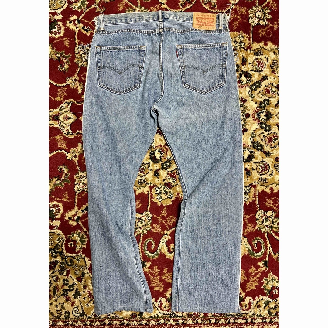 Levi’s 501 リーバイス デニム アロハ 花柄 リメイク 再構築 メンズのパンツ(デニム/ジーンズ)の商品写真