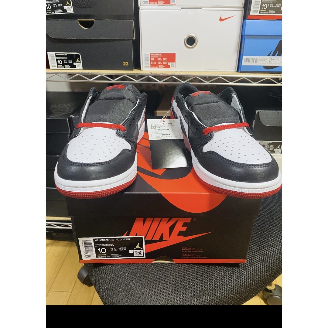 NIKE(ナイキ)のNIKEエアジョーダン1 LOW OG ツマ黒2023年国内正規品メンズ28cm メンズの靴/シューズ(スニーカー)の商品写真