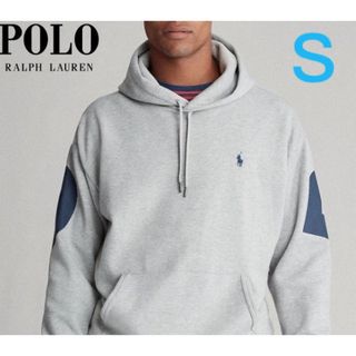 ポロラルフローレン(POLO RALPH LAUREN)のポロラルフローレン　ヘザーグレー/ネイビーロゴ　スウェット　S(パーカー)