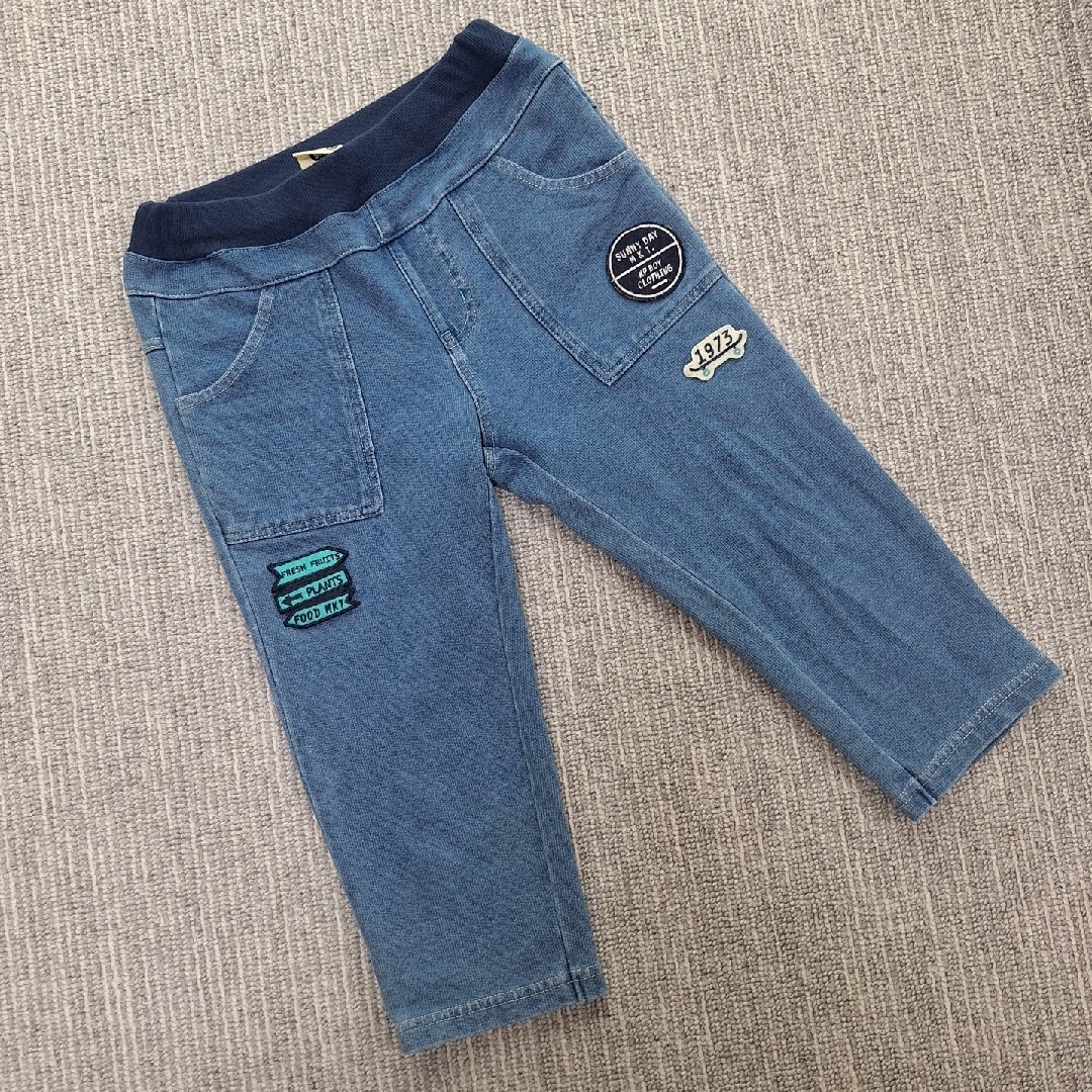 KP BOY(ケーピーボーイ)のKP boy デニム　ハーフパンツ　130 キッズ/ベビー/マタニティのキッズ服男の子用(90cm~)(パンツ/スパッツ)の商品写真