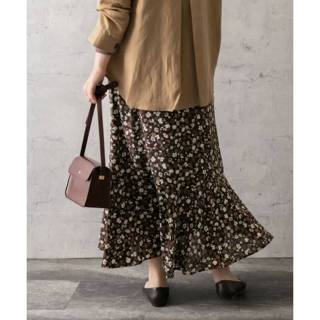 ROSSO autumn flower print skirt