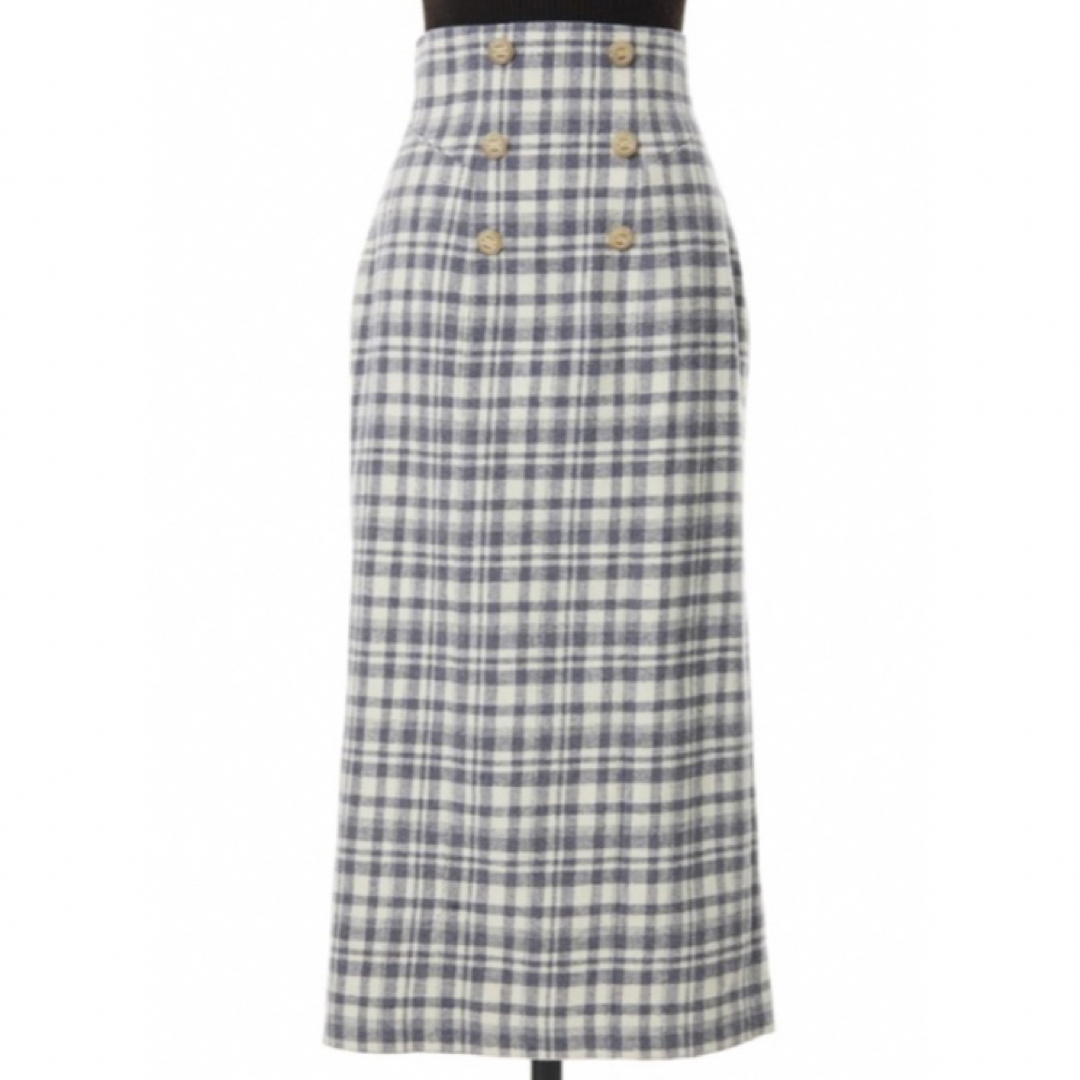 イングHerlipto Over Check Wool-Blend Skirt