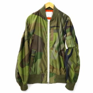 サカイ(sacai)のSACAI×KAWS MA-1 BLOUSON ナイロン MA-1 ブルゾン 2(ブルゾン)