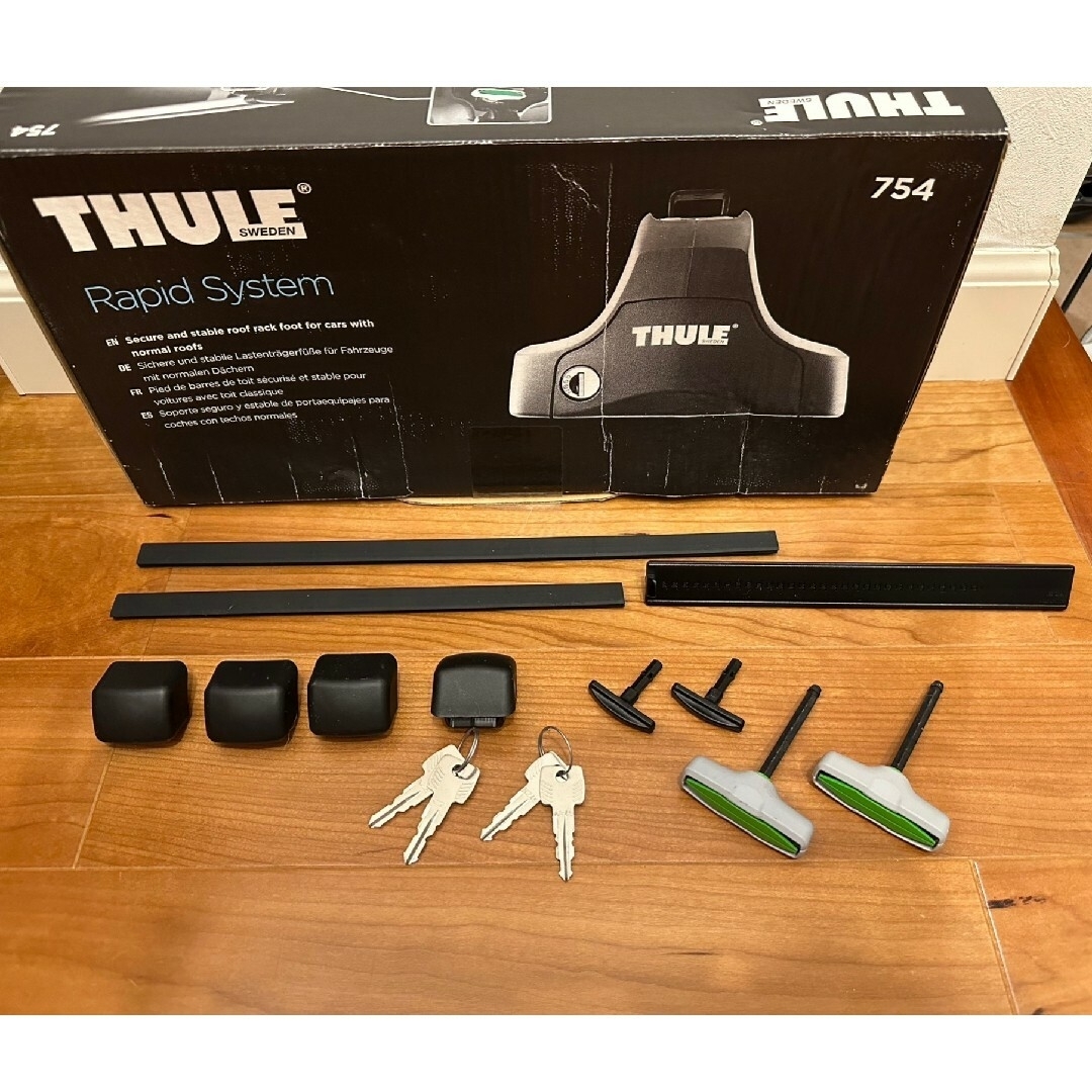 THULE(スーリー)のThuleルーフキャリア＋スノーパックエクステンダーセット　日産セレナ純正 自動車/バイクの自動車/バイク その他(その他)の商品写真