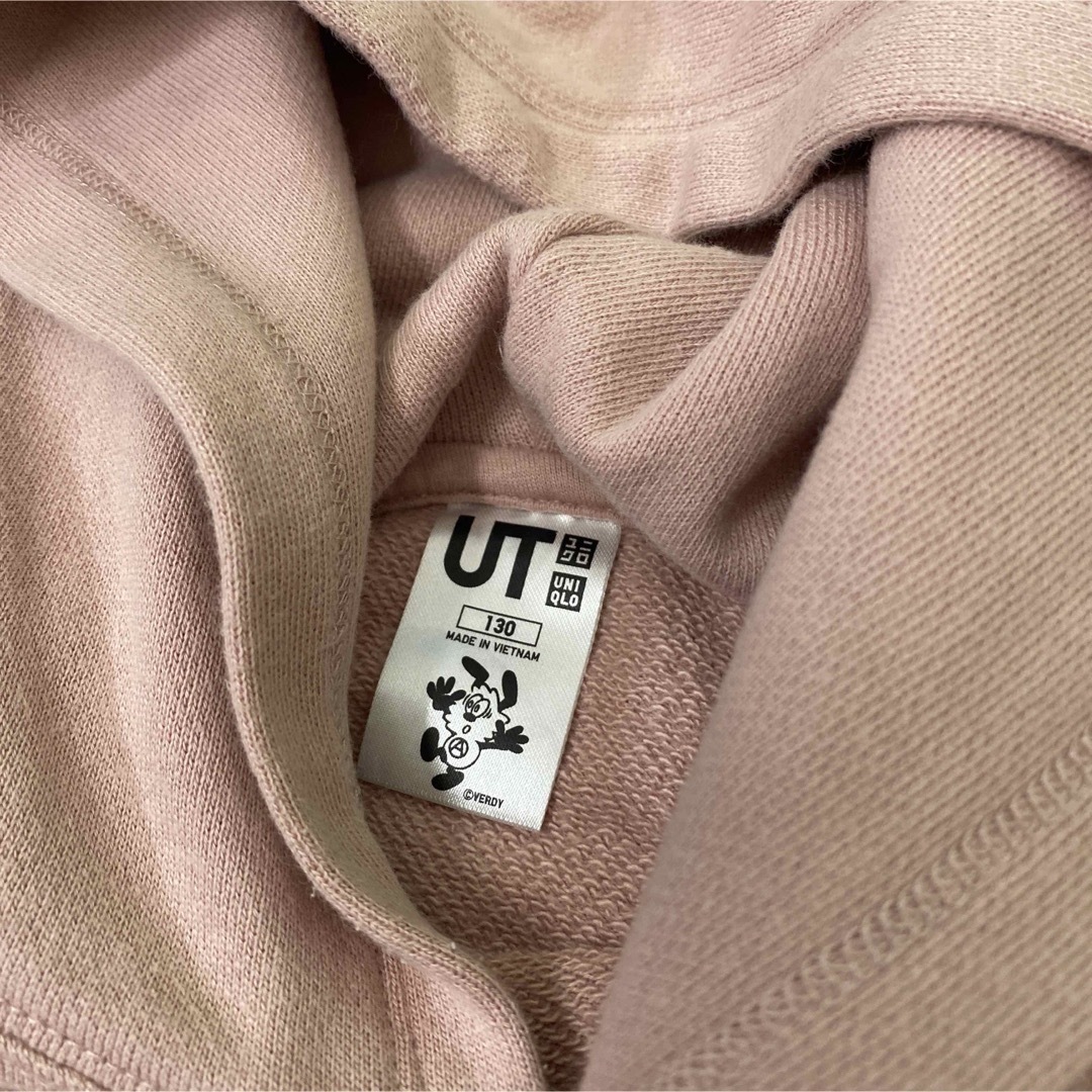 UNIQLO(ユニクロ)の130サイズ　ロング丈トレーナー　スウェット　パーカー　UNIQLO キッズ/ベビー/マタニティのキッズ服女の子用(90cm~)(Tシャツ/カットソー)の商品写真