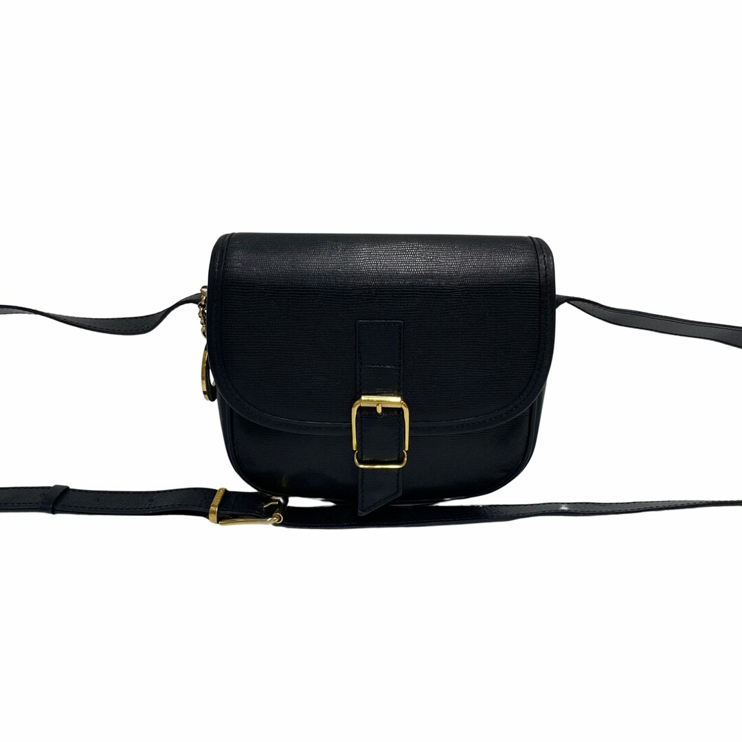 極 美品 CELINE セリーヌ ヴィンテージ サークル ロゴ 金具 レザー 本