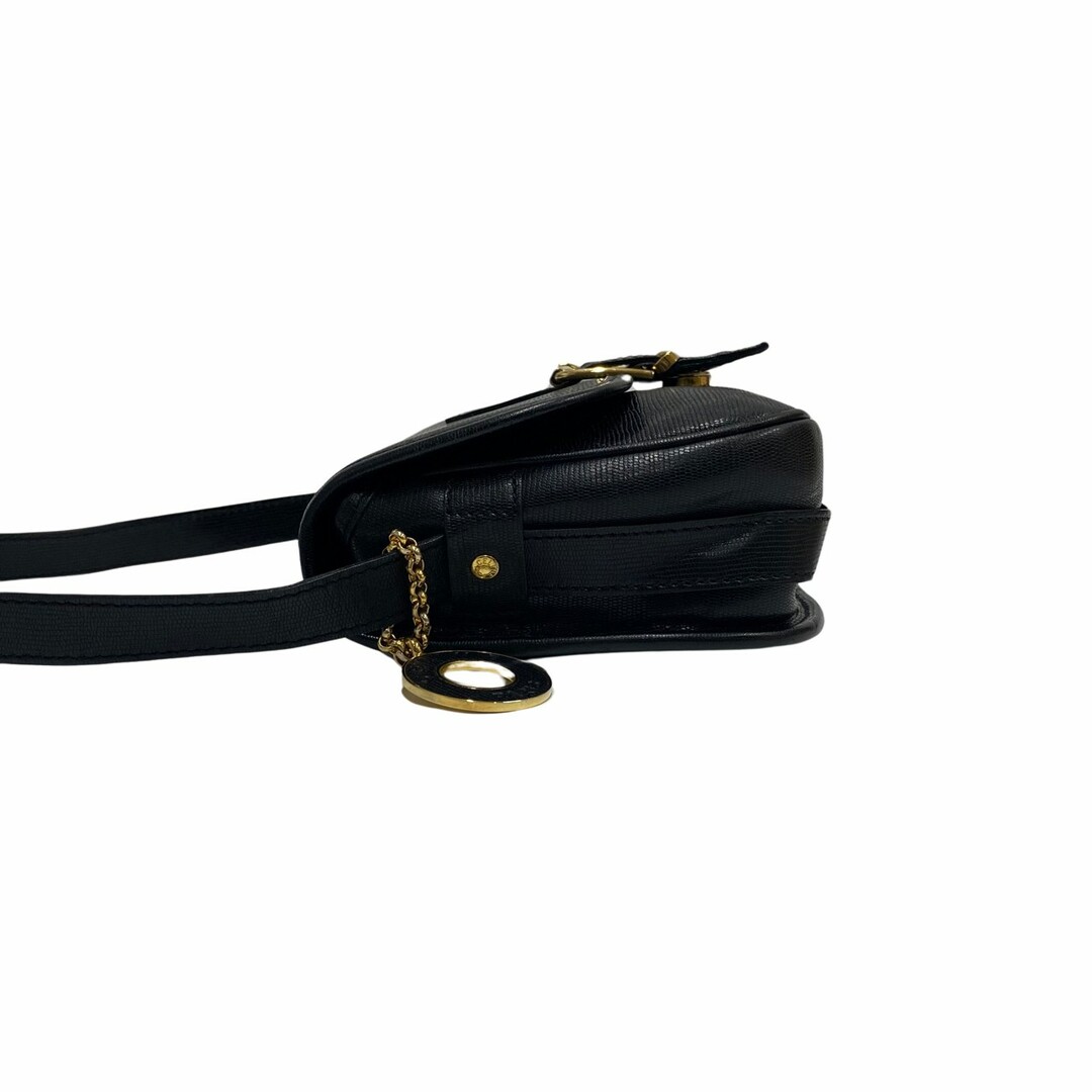 極 美品 CELINE セリーヌ ヴィンテージ サークル ロゴ 金具 レザー 本
