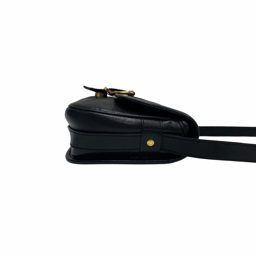 極 美品 CELINE セリーヌ ヴィンテージ サークル ロゴ 金具 レザー 本