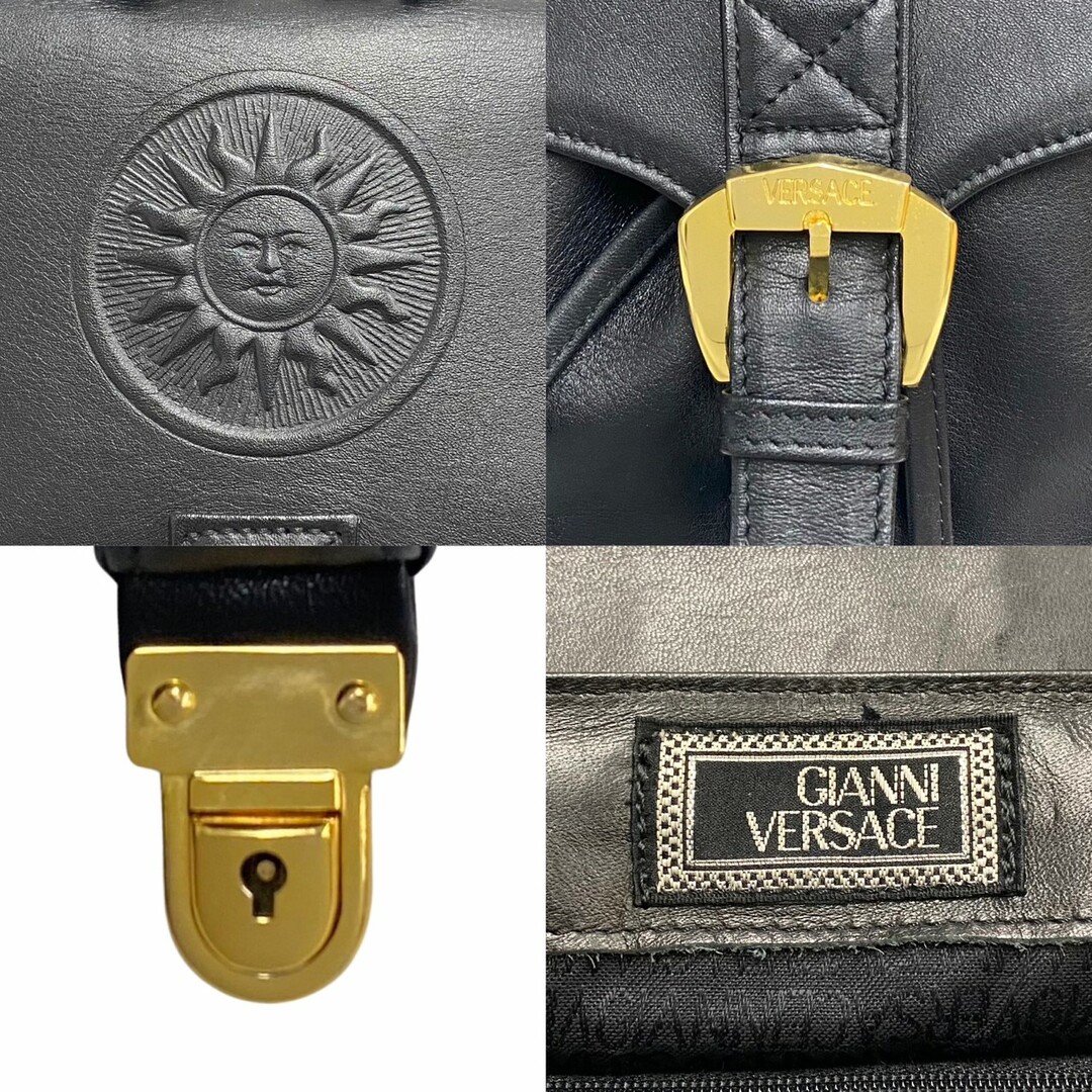 VERSACE - 極 美品 VERSACE ヴェルサーチ サンバースト ロゴ 金具