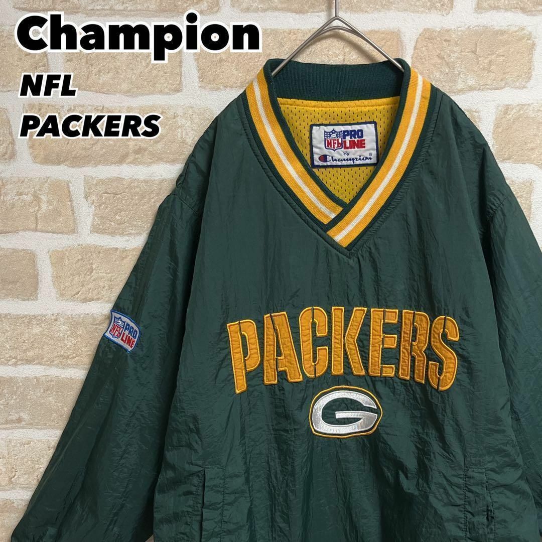 Champion - 90s Champion チャンピオン ナイロンジャケット パッカーズ