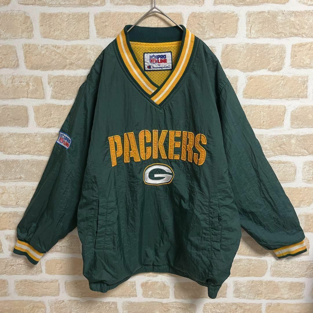 Champion - 90s Champion チャンピオン ナイロンジャケット パッカーズ