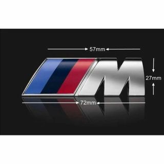 ビーエムダブリュー(BMW)のBMW M エンブレム 72mm×27mm 1個 グッズ リア用(車外アクセサリ)