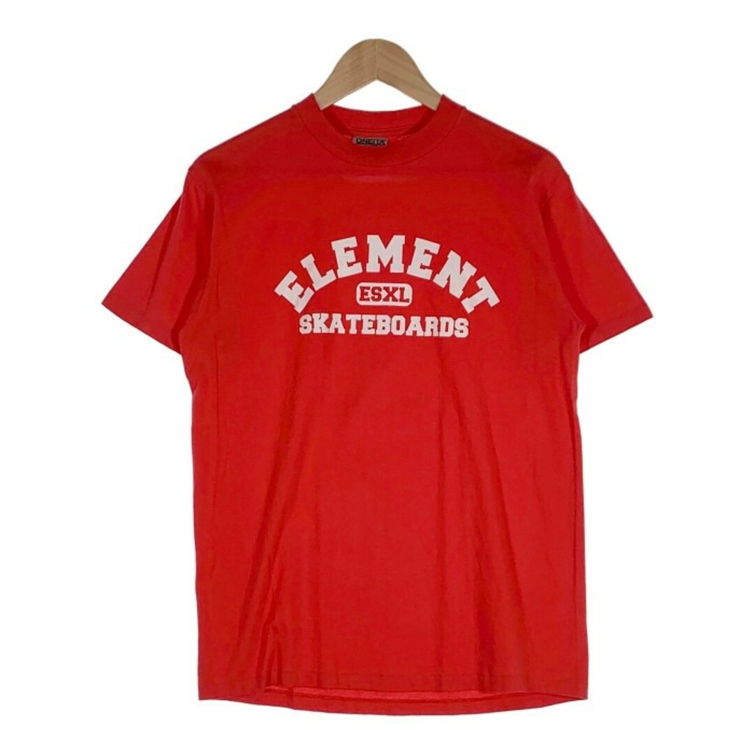 ELEMENT エレメント SKATEBOARDS スケートボード プリントTシャツ ONEITA レッド USA製 Size M