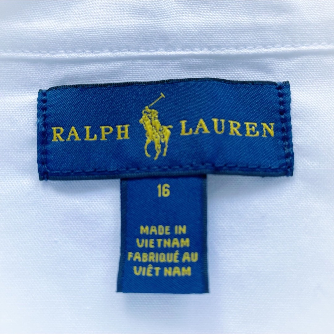 POLO RALPH LAUREN(ポロラルフローレン)の美品 RALPH LAUREN 長袖 ブラウス シャツ 花刺繍 女の子 160 キッズ/ベビー/マタニティのキッズ服女の子用(90cm~)(ブラウス)の商品写真