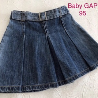ベビーギャップ(babyGAP)のBaby GAP  デニム スカート  インナーパンツ付き  95センチ(スカート)