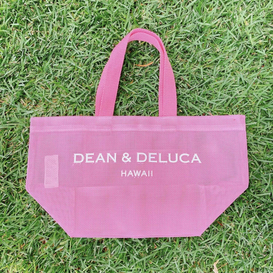 ハワイ限定【DEAN&DELUCA】ディーン&デルーカ ピンク トートバッグ S