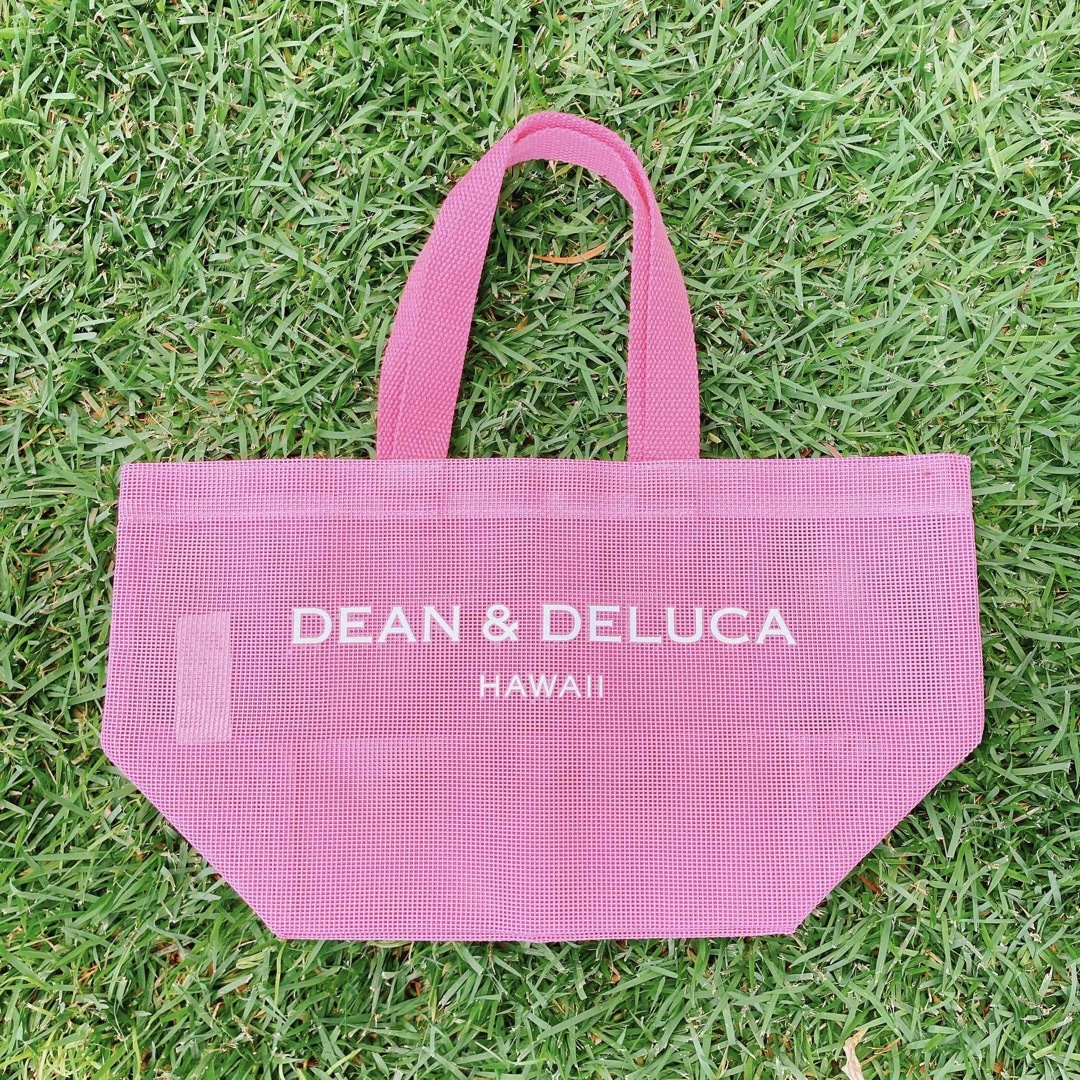 ハワイ限定【DEAN\u0026DELUCA】ディーン\u0026デルーカ ピンク トートバッグ S