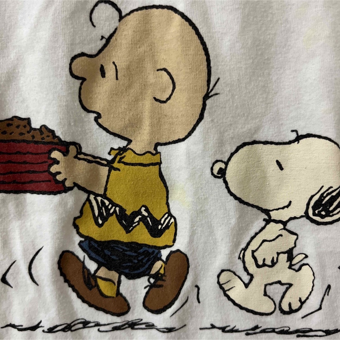 PEANUTS(ピーナッツ)のスヌーピー 半袖シャツ 白 110 ホワイト キッズ/ベビー/マタニティのキッズ服男の子用(90cm~)(Tシャツ/カットソー)の商品写真