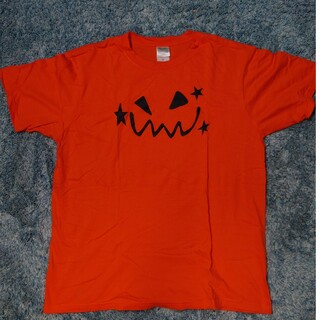 【Used】ハロウィン パンプキン Tシャツ Lサイズ(Tシャツ/カットソー(半袖/袖なし))