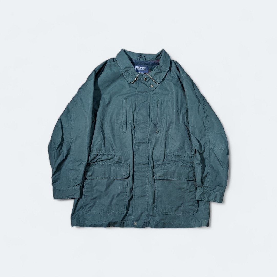 90s LANDS END suede Coverall jacket